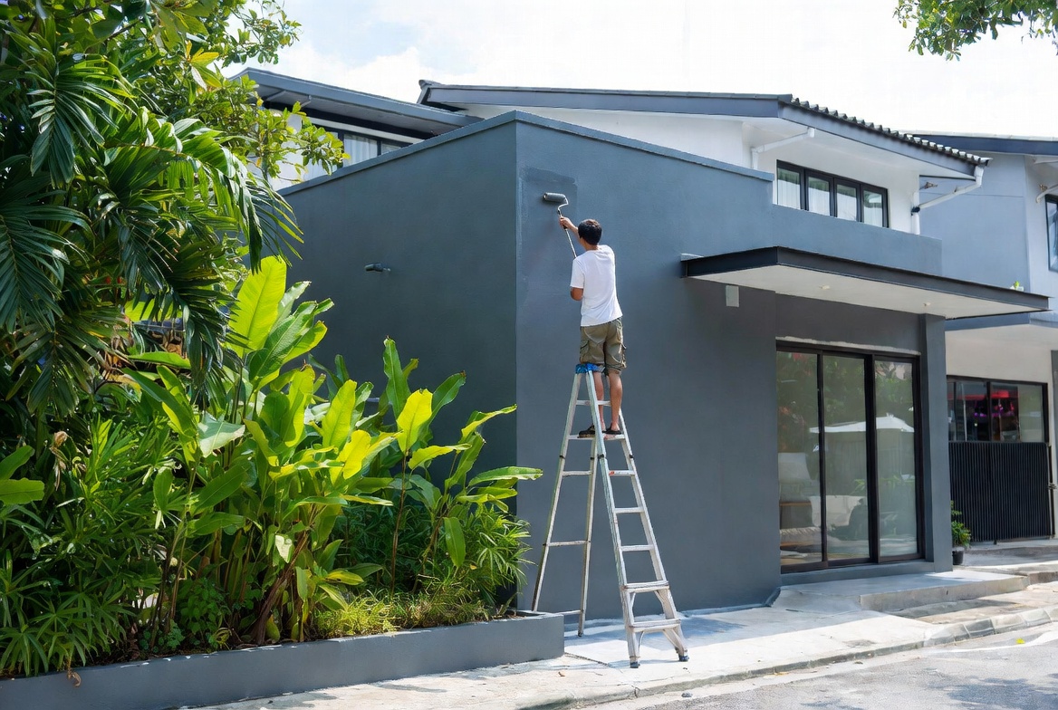 Exterior building painted beautifully